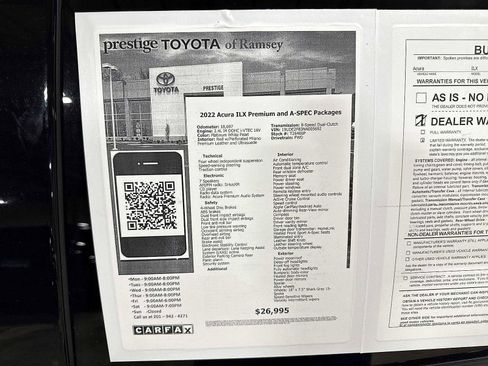 Used 2022 Acura ILX w/ Premium & A-SPEC Package image 13