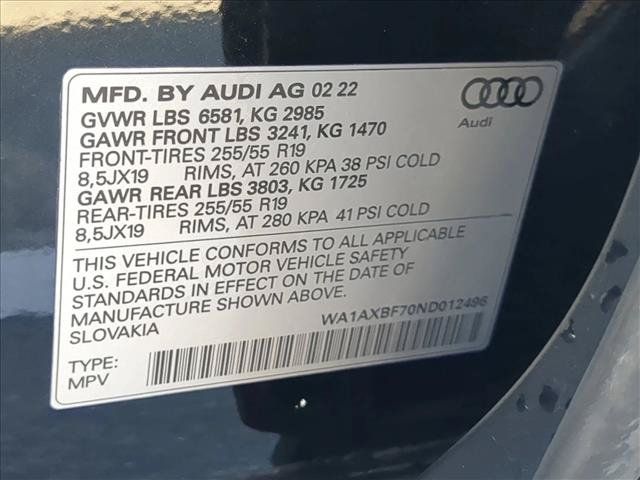 Used 2022 Audi Q7 3.0T Premium w/ Convenience Package AWD/4WD image 27