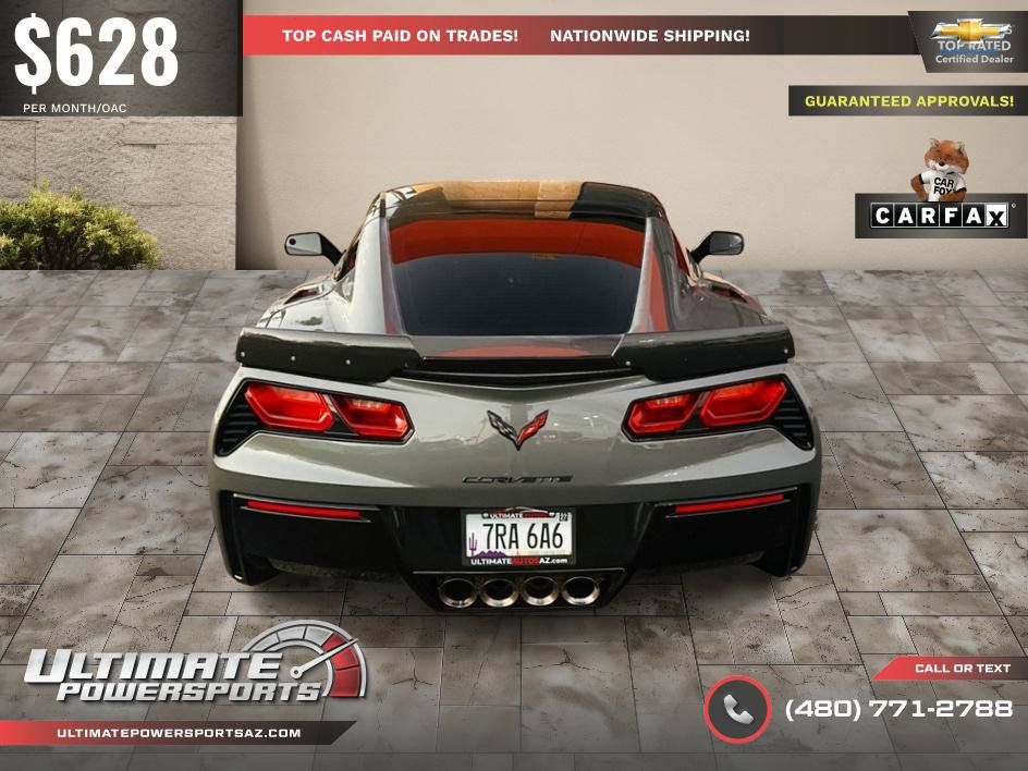 Used 2016 Chevrolet Corvette Stingray Coupe w/ Carbon Flash Badge Package RWD image 14