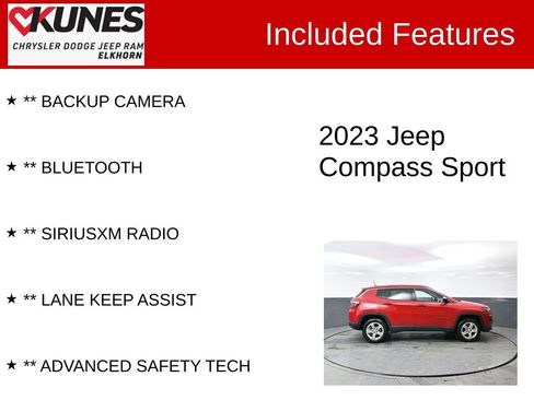 Used 2023 Jeep Compass Sport image 3