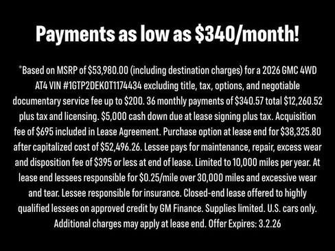 New 2026 GMC Canyon AT4 w/ Technology Plus Package image 34