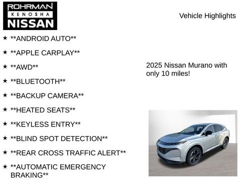 New 2025 Nissan Murano SL w/ Cargo Package image 8