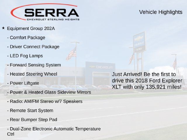 Used 2018 Ford Explorer XLT w/ Equipment Group 202A AWD/4WD image 3