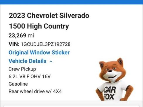 Used 2023 Chevrolet Silverado 1500 High Country w/ Technology Package image 4