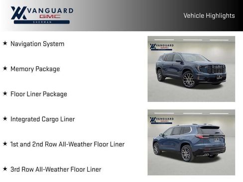 New 2026 GMC Acadia Denali Ultimate w/ LPO, Floor Liner Package AWD/4WD image 18