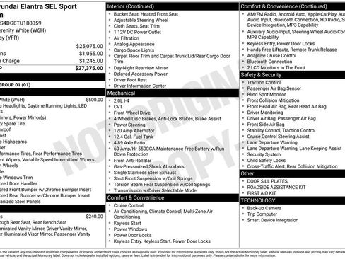 Certified 2026 Hyundai Elantra SEL Sport Premium FWD image 7