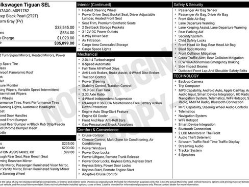Used 2020 Volkswagen Tiguan SEL image 3
