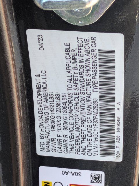 Used 2023 Honda Accord EX image 30