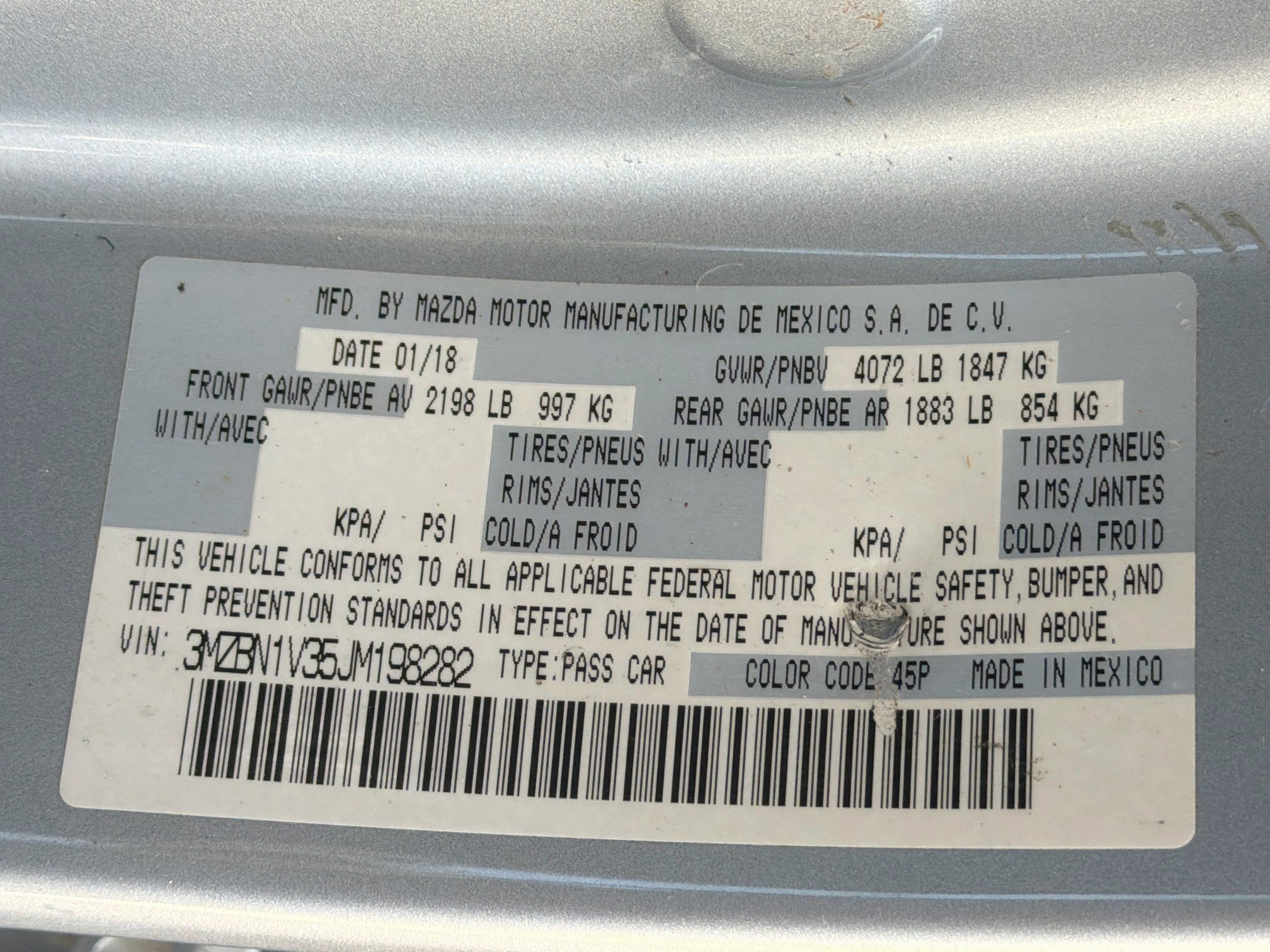 Used 2018 MAZDA MAZDA3 Touring FWD image 12