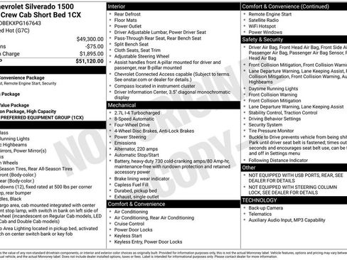 Used 2023 Chevrolet Silverado 1500 Custom AWD/4WD image 8