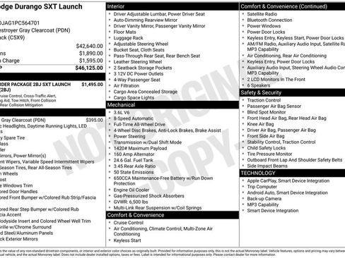 Used 2023 Dodge Durango SXT Launch Edition AWD/4WD image 2