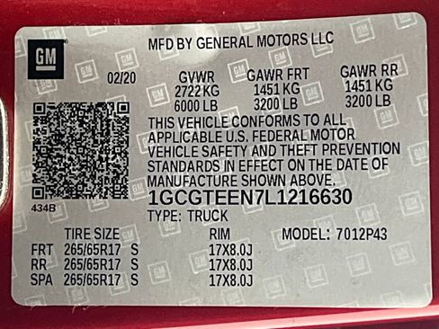 Used 2020 Chevrolet Colorado ZR2 image 66