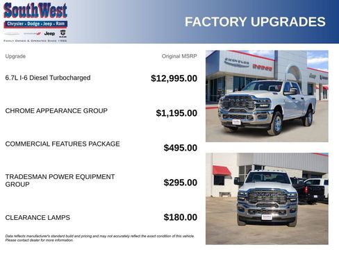 New 2026 RAM 2500 Tradesman w/ Chrome Appearance Group image 11