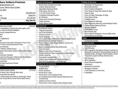 Certified 2023 Subaru Solterra AWD image 8