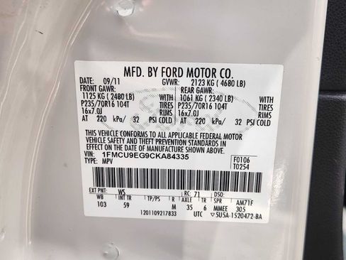 Used 2012 Ford Escape Limited AWD/4WD image 32