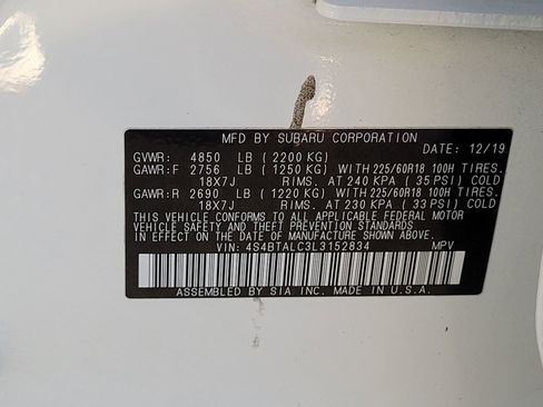 Used 2020 Subaru Outback Limited w/ Popular Package #2 image 17