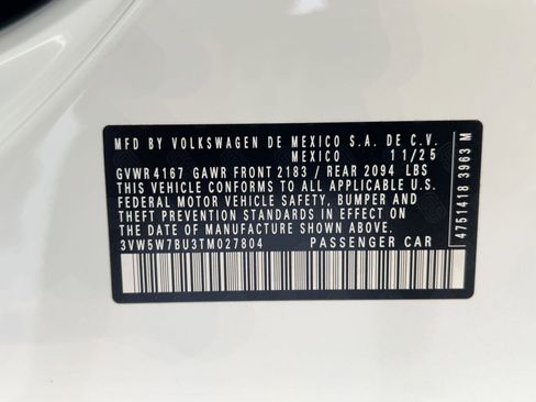 New 2026 Volkswagen Jetta S image 19