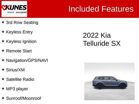Used 2022 Kia Telluride SX w/ SX Prestige Package image 3