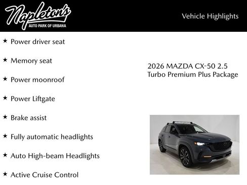 New 2026 MAZDA CX-50 2.5 Turbo w/ Weather Package AWD/4WD image 16