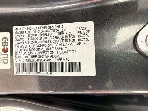 Used 2023 Honda Odyssey EX-L image 20