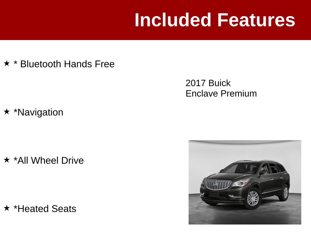 Used 2017 Buick Enclave Premium AWD/4WD image 3