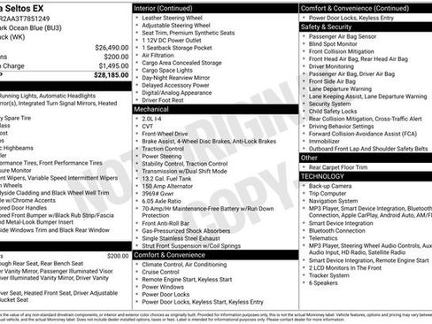 Used 2026 Kia Seltos EX FWD image 21