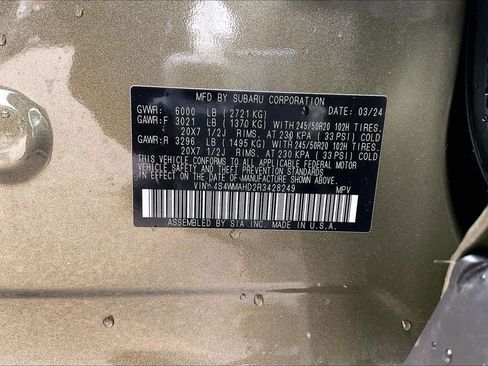 Certified 2024 Subaru Ascent Onyx Edition image 28