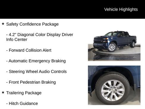 Used 2021 Chevrolet Silverado 1500 Custom w/ Safety Confidence Package AWD/4WD image 32