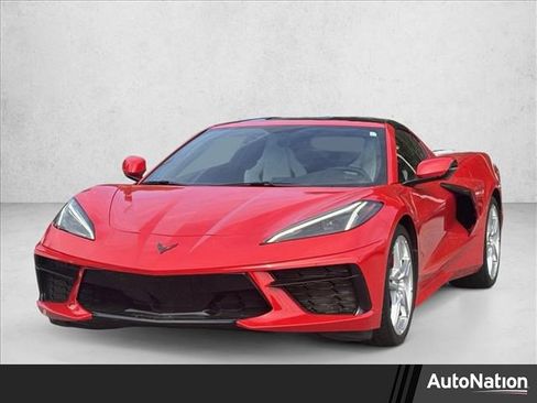 Used 2021 Chevrolet Corvette Stingray Coupe w/ Engine Appearance Package RWD image 1