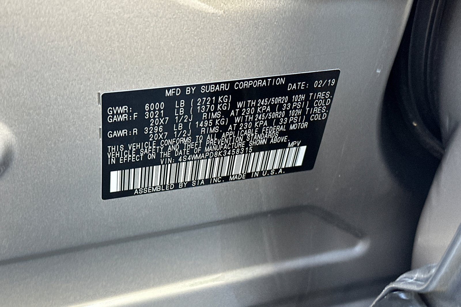 Used 2019 Subaru Ascent Limited AWD/4WD image 31