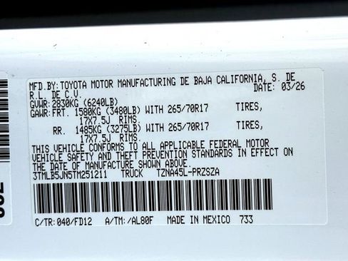 New 2026 Toyota Tacoma TRD Off-Road image 24