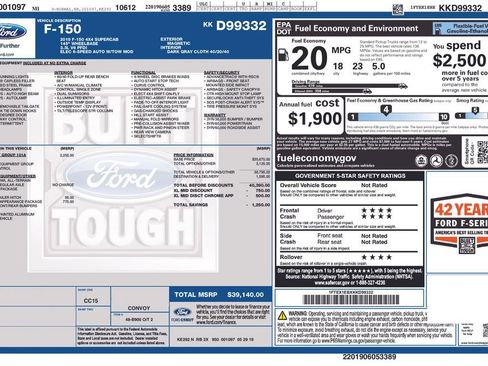 Used 2019 Ford F150 XL w/ Equipment Group 101A Mid image 32