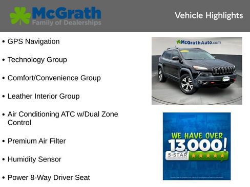 Used 2014 Jeep Cherokee Trailhawk w/ Technology Group AWD/4WD image 5