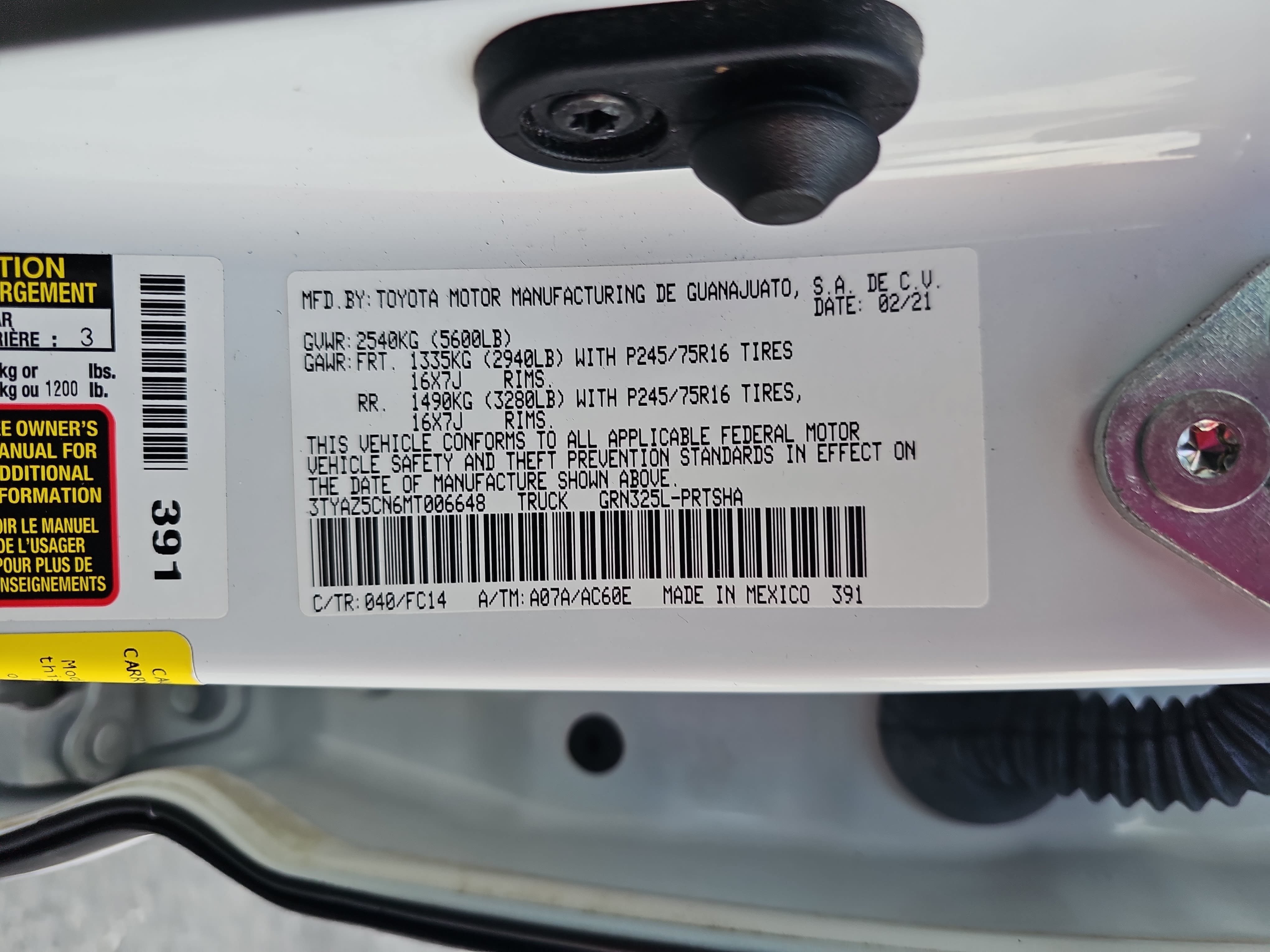 Used 2021 Toyota Tacoma SR5 RWD image 36