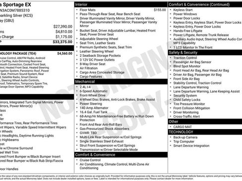 Used 2021 Kia Sportage EX w/ EX Technology Package FWD image 15