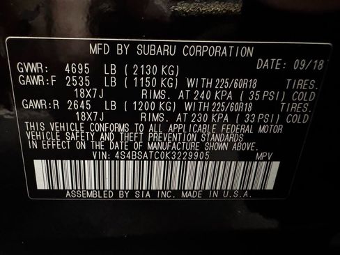 Used 2019 Subaru Outback 2.5i Touring AWD/4WD image 31