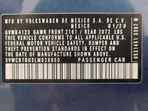 Used 2020 Volkswagen Jetta S w/ Driver Assistance Package FWD image 33