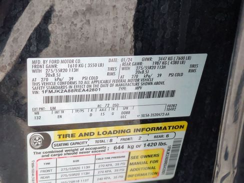 Used 2024 Ford Expedition Max Limited AWD/4WD image 38