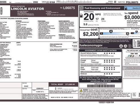 Used 2023 Lincoln Aviator Reserve w/ Equipment Group 201A AWD/4WD image 5
