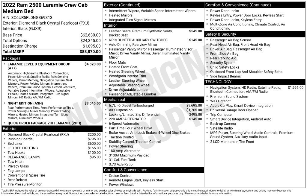 Used 2022 RAM 2500 Laramie AWD/4WD image 9