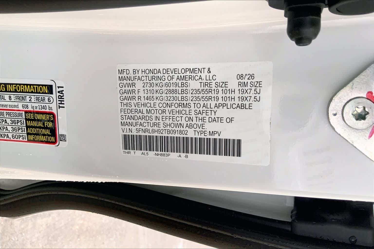 New 2026 Honda Odyssey Elite image 20