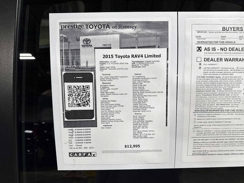 Used 2015 Toyota RAV4 Limited image 13