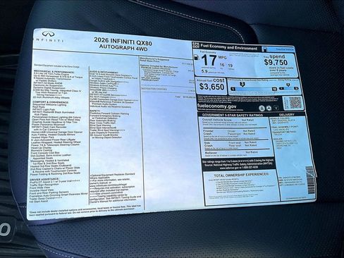 New 2026 INFINITI QX80 Autograph w/ Premium Cargo Package image 27