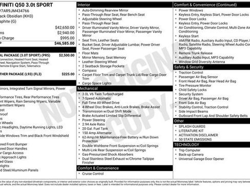 Used 2018 INFINITI Q50 Sport image 2