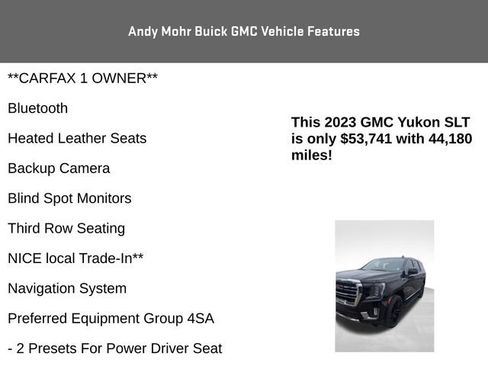 Used 2023 GMC Yukon SLT w/ SLT Premium Package image 4