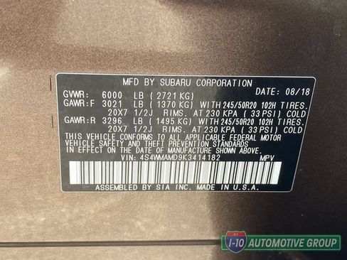 Used 2019 Subaru Ascent Limited w/ Popular Package #3 AWD/4WD image 32
