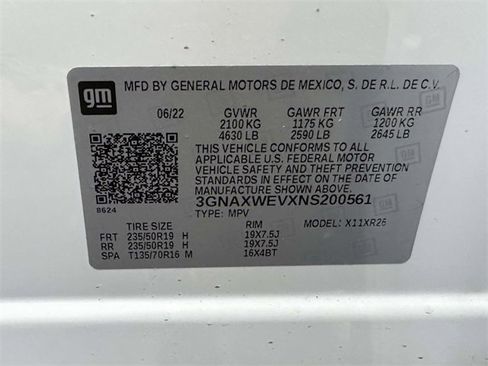 Certified 2022 Chevrolet Equinox RS w/ RS Leather Package image 41