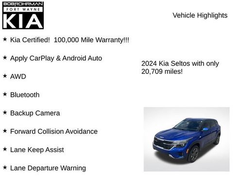Certified 2024 Kia Seltos LX AWD/4WD image 7
