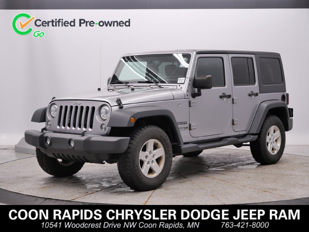 Certified 2018 Jeep Wrangler Unlimited Sport S AWD/4WD 360° Tour