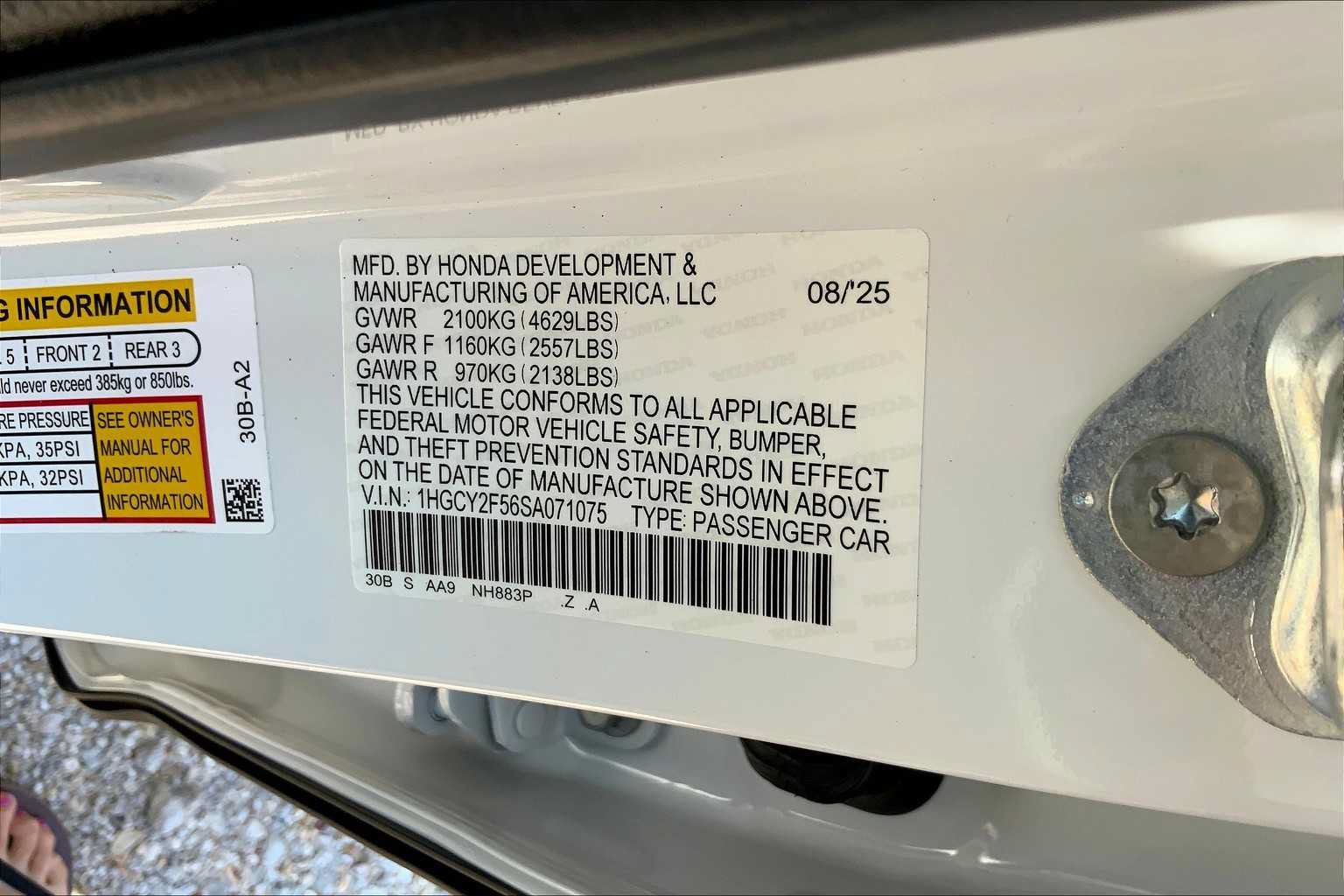 Certified 2025 Honda Accord Sport image 18